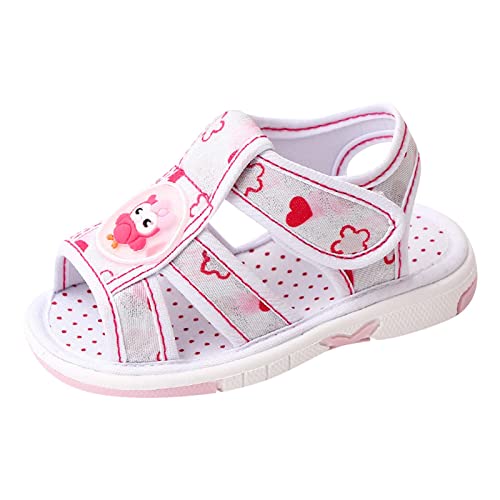 Summer Children Infant Toddler Shoes Girls Sandals Flat Bottom Non Slip OpenToe Breathable Size 5 Water Shoes Toddler (White, 9 Toddler)
