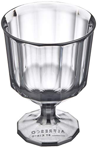KINTO ALFRESCO Wine Glass, 8.5 fl oz (250 ml), Smoke, Dishwasher Safe, Outdoor 20737