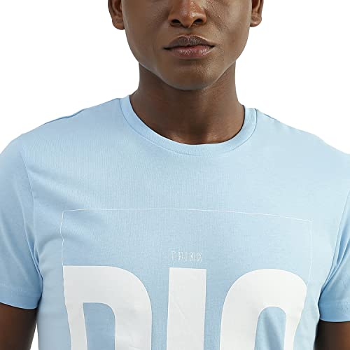 Image of UNITED COLORS OF BENETTON Men's Cotton Printed Regular Fit T-Shirt