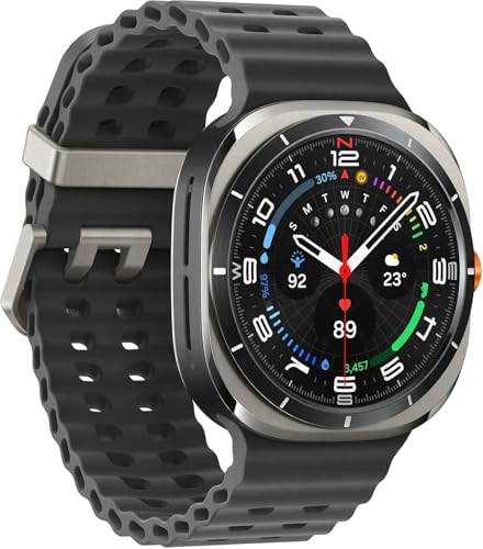 Samsung Galaxy Watch Ultra (2025) AI Smart Watch Marine Band Titanium Casing Cushion Design Quick Button 47mm LTE Titanium Silver