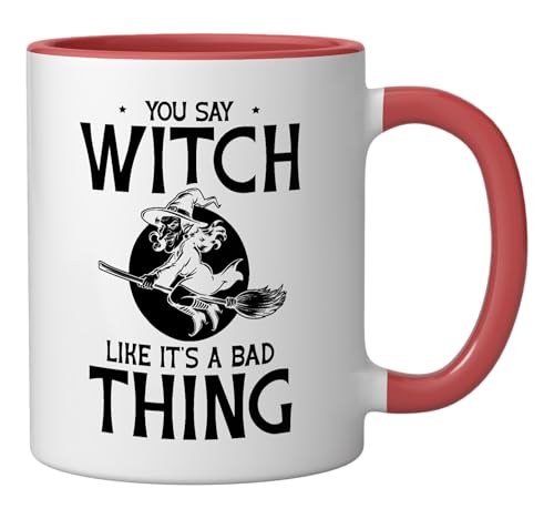 Taza Cerámica 11 oz Rojo/Blanco Halloween miniatura 2