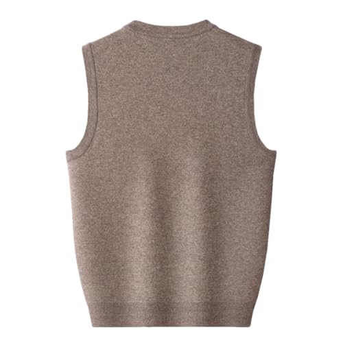 Fulbant Men'S Cashmere Cardigan Vest V-Neck Shoulder Thickening Sweater Waistcoat3