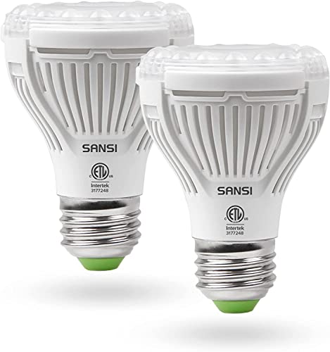 SANSI LED Grow Light Bulb for Fruits & Flowers, Full Spectrum 10W Grow Light (150 Watt Equiv) with Optical Lens for Indoor Plant, High PPFD, E26 Base, Energy Saving Plant Lights for Growing, 3-Pack