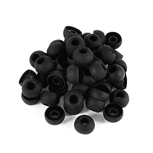 6 Stks Siliconen Oordopjes Cap Vervanging Oor Tips Oordopjes Anti-Slip Ear Cap voor Koptelefoon 12mm Zwart Consument Electronics Accessoires