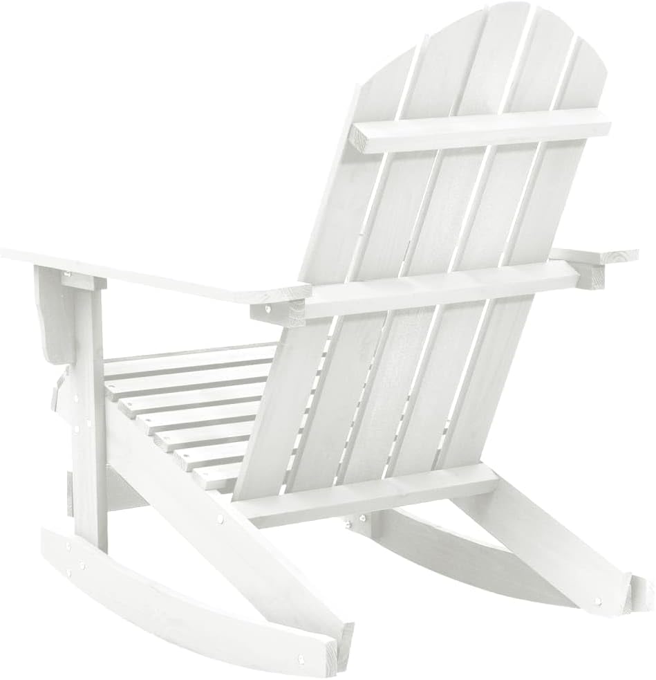Patio Rocking Chair,Bistro Chairs,Lounge Chairs,Lawn Chairs,Camping Chair,Beach Chairs,Poolside Chairs,Indoor Chair,for Lawn,Garden,Backyard,Poolside,Porch,Wood White