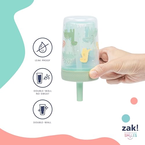 Image of Zak Designs Fairy and Rainbow Capri 9oz Leak-Proof Toddler Cups, 2-Pack