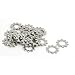 New Lon0167 8mm Inner Dia Stainless Steel External Tooth Lock Washer Silver Tone 30pcs(8mm Innendurchmesser Edelstahl Externe Zahnscheibe Silber Ton 30stk