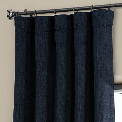 HPD Half Price Drapes Faux Linen Textured Room Darkening Curtains for Bedroom 108 Inches Long (1 Panel) - Image 4