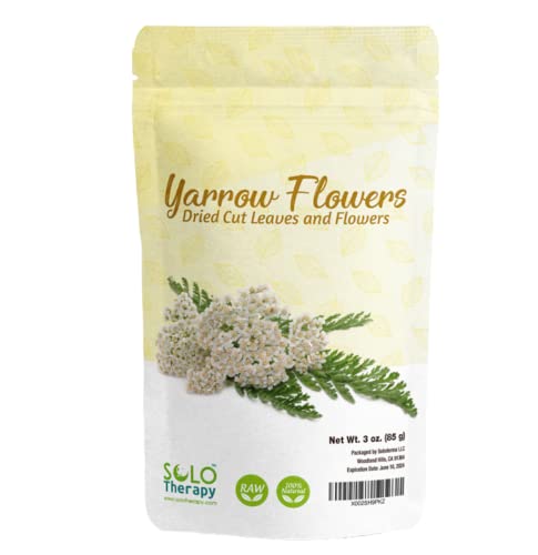 Yarrow Dried Cut Flowers Solo Therapy