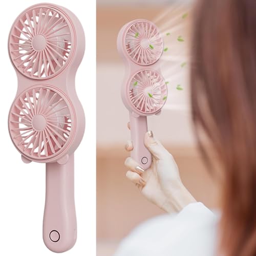 Éventail manuel électrique Generico rechargeable avec 3 vitesses réglables - 4
