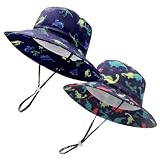 Baby Toddler Sun Hats for Boys Girls,Sun Protective Summer Kids Beach Hats Wide Brim Outdoor Play Ca