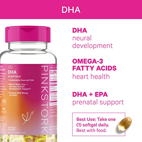 Pink Stork Liquid Prenatal Vitamin Bundle: Liquid Prenatal Vitamin With Dha And Folic Acid + Pro + Dha, Prenatal Probiotics For Women, Women-Owned #TOP4