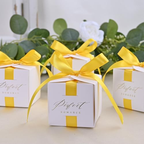 Image of Double Face Maize Yellow Satin Ribbon 1 /2 inch X 50 Yards Polyester Maize Yellow Ribbon for Gift Wrapping Very Suitable for Weddings Party Hair Bow Invitation Decorations and More