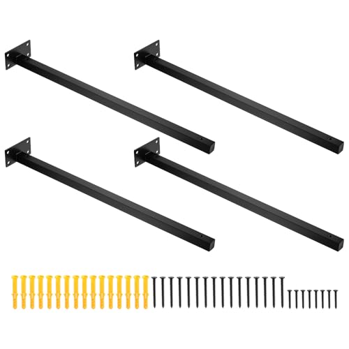 Supports d'étagère cachés uxcell de 50,8 cm pour fixation invisible - 2
