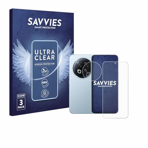 Savvies 6 Stück Schutzfolie für Meizu Note 22 Pro (Bildschirm+Kamera) Bildschirmschutz-Folie Ultra-Transparent