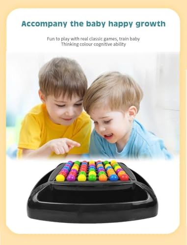 Image of Rainbow Ball Chess Board Game for Kids | Puzzle Magic Ball Matching Game with 48 Colored Balls | Family Game for 2-4 Players | Educational Indoor Games & Learning Toy for Boys and Girls
