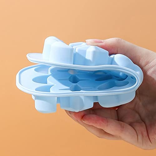 Molde para cubitos de hielo de silicona 2 piezas miniatura 5