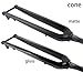 DHNCBGFZ Carbon Fiber T800 Mountain Bike Rigid Fork 1-1/8'' Straight/Tapered Tube 100 * 15mm Thru Axle Rigid Fork with Thru-axle Rod(Tapered Tube,Matte 26'')
