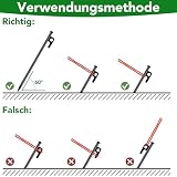 6 sztuk śledzi namiotowych, odpornych na burzę, długość 25 cm, haczyki z pierścieniami świetlnymi, liny odblaskowe, na kemping, do aktywności na świeżym powietrzu