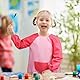 BETESSIN Malkittel Kinder 7-11 Jahre - Wasserdicht Malschürze für Mädchen Körpergröße 120-140cm - Malkittel Schule 1. Klasse - Schulanfang & Einschulung Geschenk Mädchen & Jungen (Rosa)