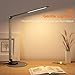TaoTronics Aluminum Alloy Dimmable LED Desk Lamp with USB Charging Port, Table Lamp for Office Lighting, 3 Color Modes & 6 Brightness Levels, Philips Enabled Licensing Program
