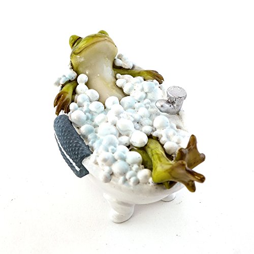 Image of Top Collection Bubble Bath Frog 2-Inch Mini Collectible Figurine