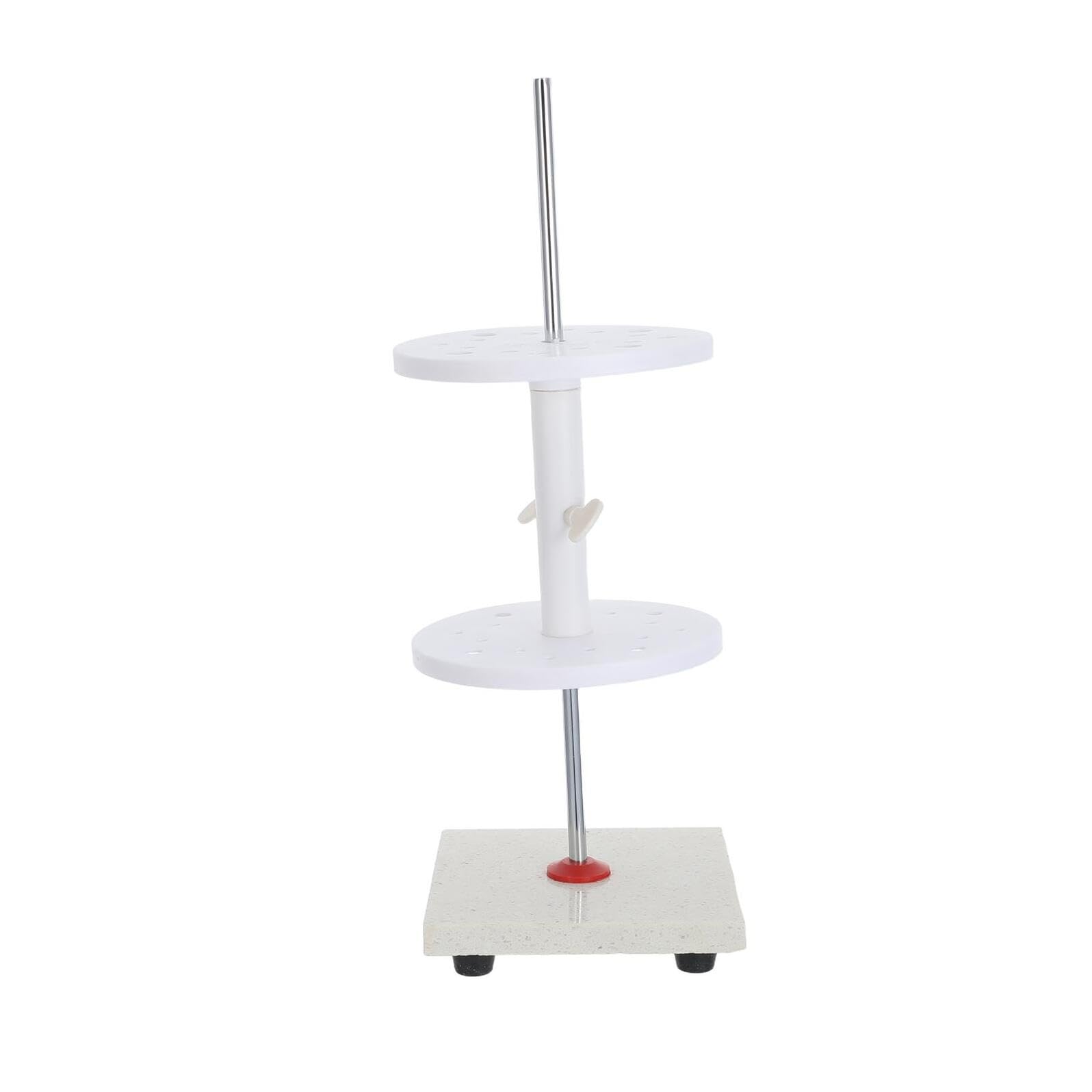 SHINEOFI Soporte para Pipetas de Mármol Blanco 16 Orificios, Diseño Estable y Resistente a Químicos para Laboratorio y Suministros Escolares