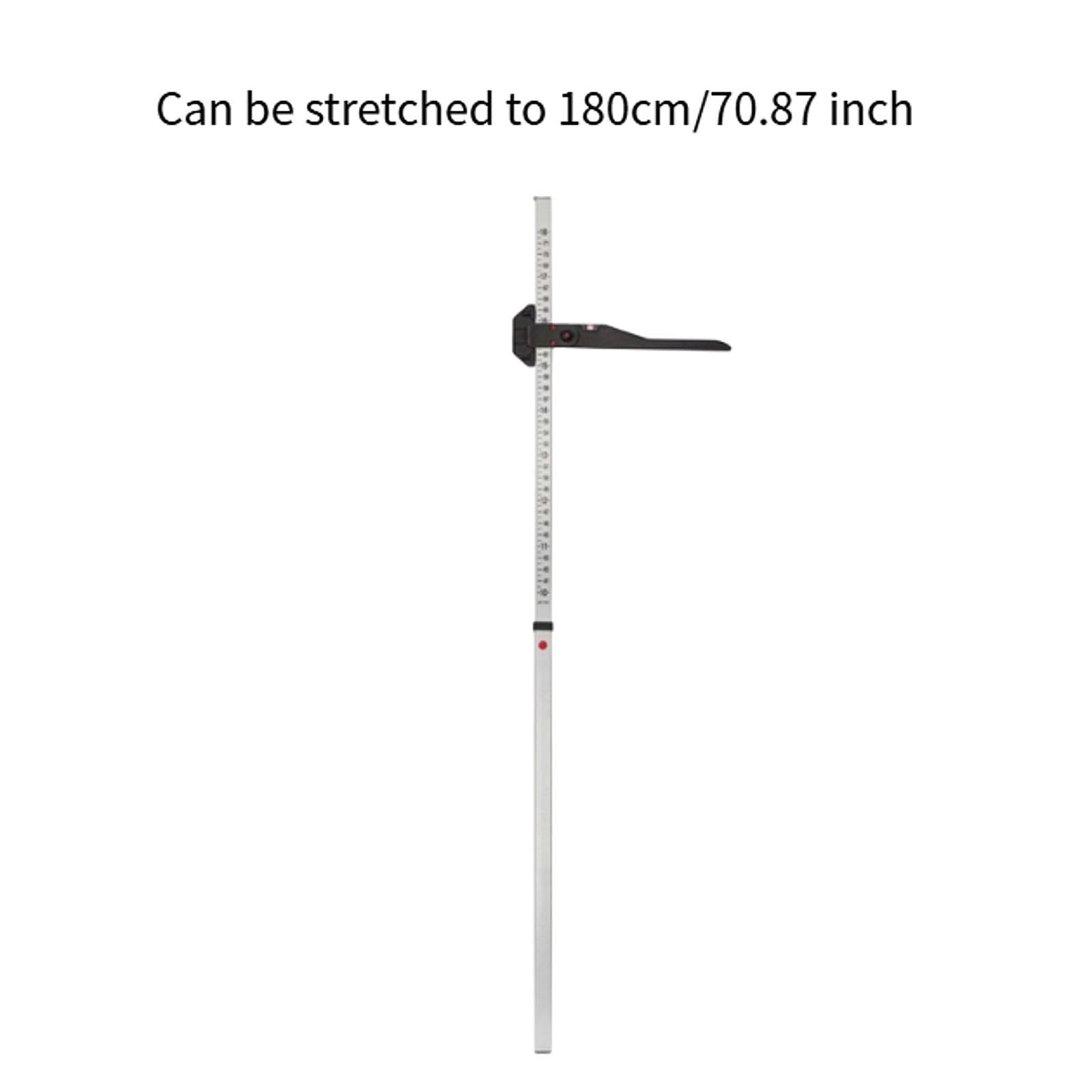 Amagogo Herramienta de medición de Altura de Caballo, medidor de Altura de Acero Inoxidable Resistente, Suministros ecuestres prácticos, Regla para Granja de