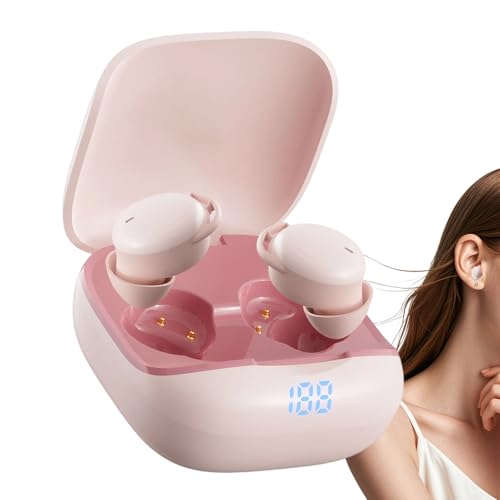 Hörgeräte-Schlaf-Ohrhörer, schlaffreundlich, 5 x 5 x 2,6 cm, kabellose Ohrhörer, Kopfhörer, bequem, zum Wandern, Klettern, Radfahren, Sport, Camping