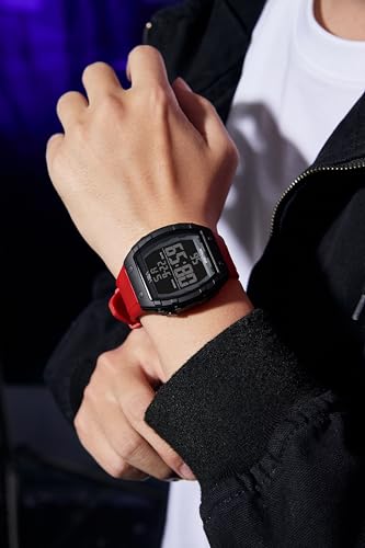 Image of V2A Digitron 2209 Tonneau Design Digital Sports Watch for Men & Boys | Alarm, Stopwatch, 12 /24H | 3 ATM Water Resistant | Luminous Display | | Sports, Fitness, Outdoor & Training| Gifts for Men & Boys
