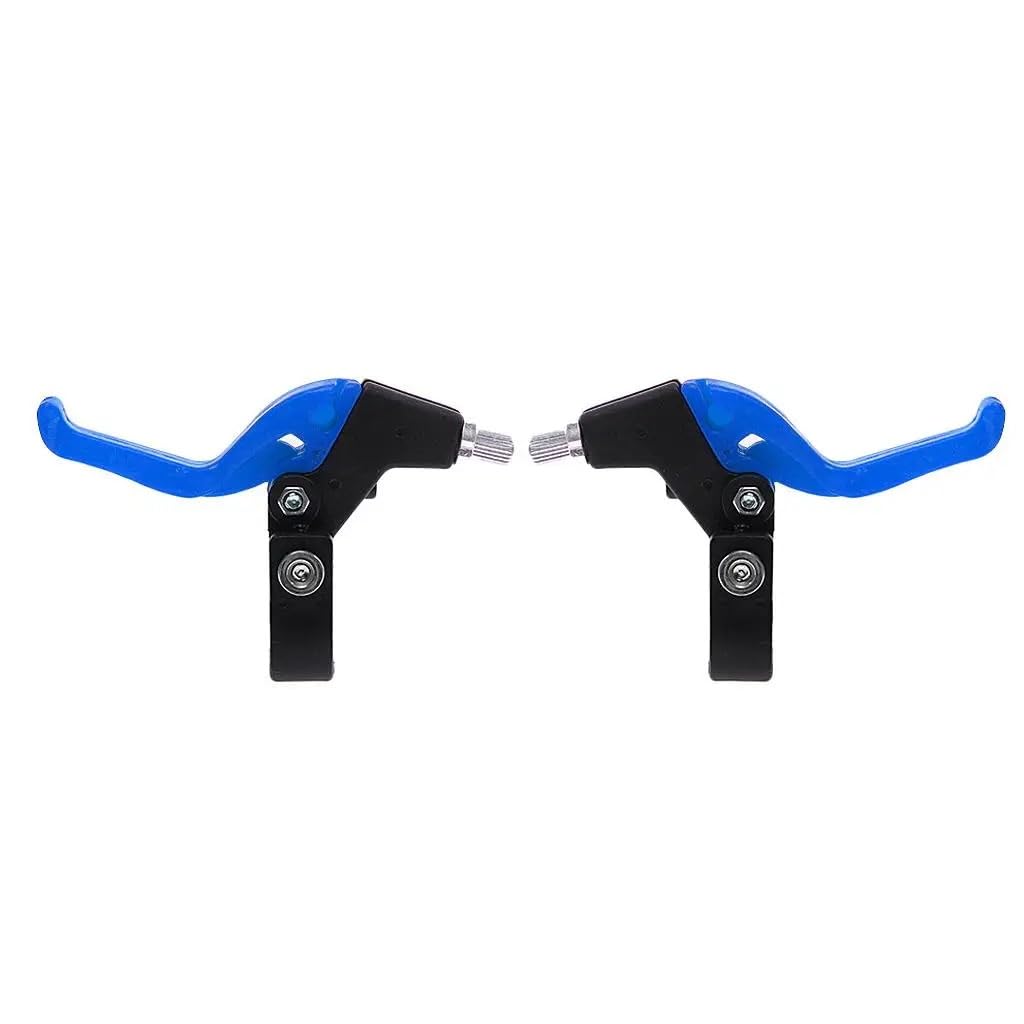 POAYUEWR 1 Pair Mountain Bike Shifter Brake Lever Kids Children Bike Brake Levers Bicycle Brake Handle Bike Brake Drum(Blue)