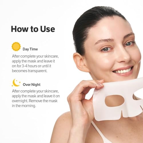 Image of Bio Collagen Hydrogel Face Mask, Overnight, Pack of 4