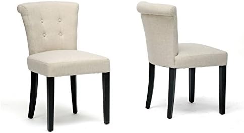 Metro Shop Baxton Studio 'Philippa' Beige Linen Dining Chairs (Set of 2)