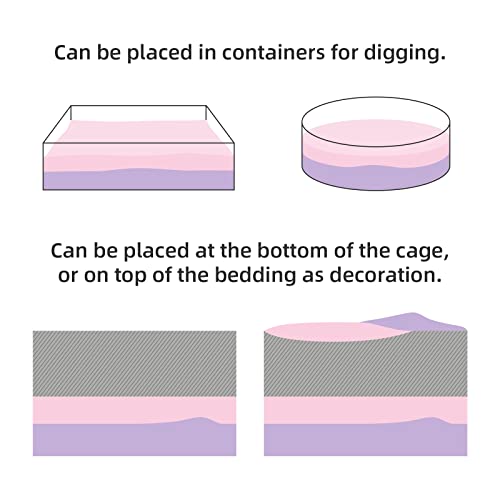 Niteangel Roupa de cama com pellets de papel para hamster 850 g para hamsters anões sírios, gerbos,