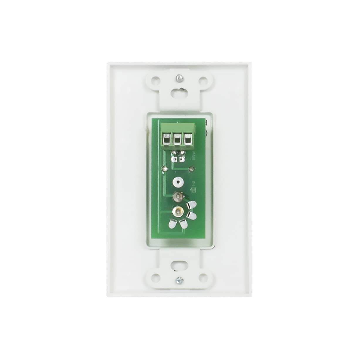 Lowell Manufacturing RPSW-MP SPST Low Voltage Rocker Switch with Momentary Closure, 1 Status LED, 1-Gang Wall Plate, White