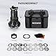 NEEWER Spotlight Snoot mit 40° Projektionsobjektiv, einstellbarer Fokus, 16 Metall Gobos 5 Farbgele Tasche, konischer Snoot für Bowens Mount LED kontinuierliche Leistung Beleuchtung bis zu 300W, LS-38