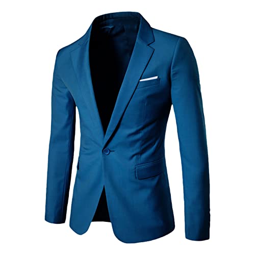 Costume pour homme Hai Lan Se en taille L comprenant une veste de costume simple élégante