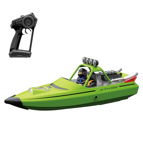 Bateau télécommandé turbojet performant avec refroidissement par eau intégré