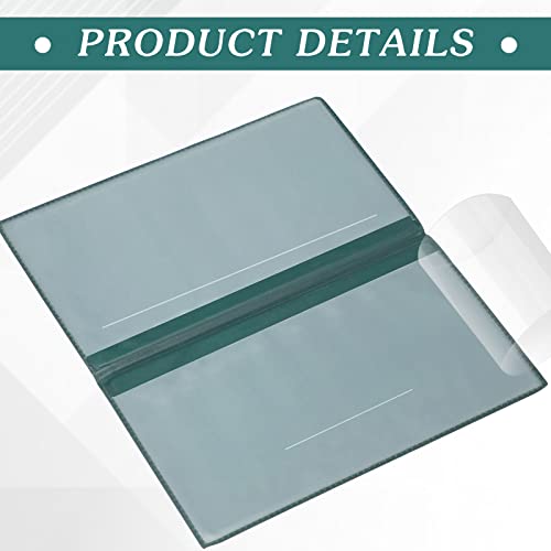 Image of Geyoga 6 Pcs Vinyl Checkbook Cover Personal Top Tear Checkbook Cover Holder Vinyl Check Holder for Men Women(Classic Color)