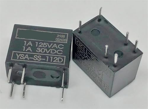 Relé de 6 pines YSA-SS-112D de 12V y 1 pieza para repuesto de automoción