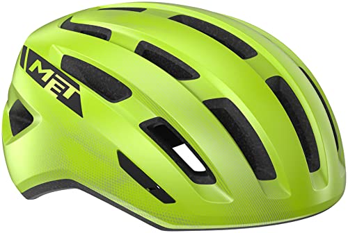 MET Miles MIPS Helmet, Fluorescent Yellow Glossy, Medium/Large