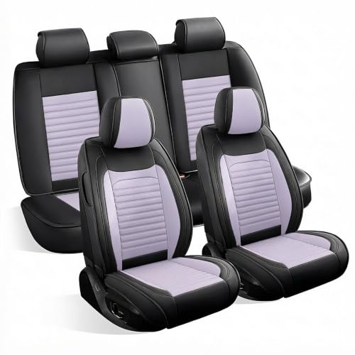 Image of Car Seat Covers Fit for Impreza 2003-2025(BlackPurple,Full Set) | Full Coverage Car Seat Covers Sets,Breathable Anti-Slip Waterproof All-Weather Seats Protectors
