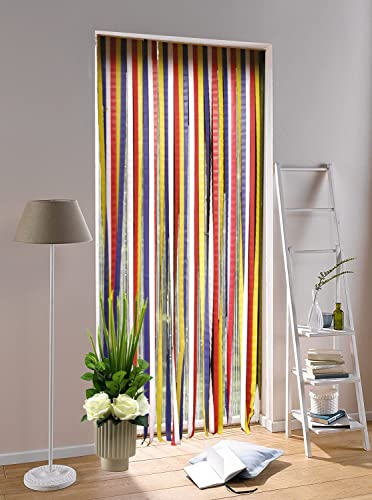 Rainbow Anti-Insect Door Curtain Multi Colour Slat Type Door Curtain/Fly Blind Strip Blind Bug Blind Fly Screen Panel 90x210cm