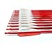 Pointdo 30inch Carbon Arrow Fluorescence Color Targeting and Hunting Practice Arrows for Recurve and Compound Bow with Removable Tips (Fluorescein Red)