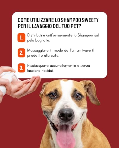 Jojoba Hundeshampoo Rote Früchte, Konzentrat, antiallergisch, weich und hell, pflegendes Shampoo, sanftes Shampoo, ideal für Hunde, kurzes Fell und langes Haar, 250 ml (Duft rote Früchte)