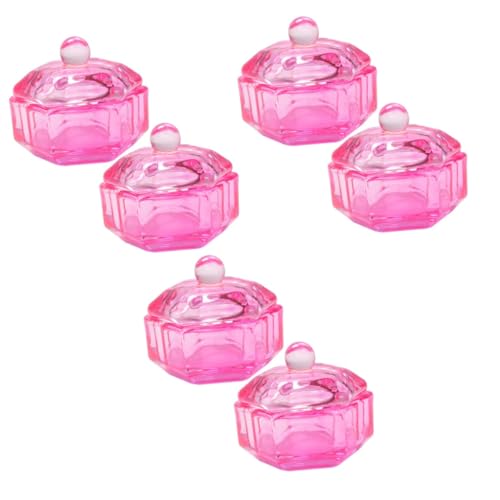 NOLITOY 6pcs Dappen Dish para Almacenaje de Líquidos de Acrílico miniatura 1