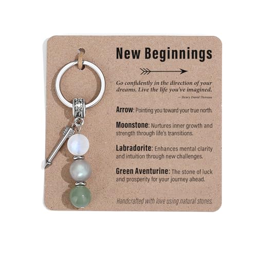 Quietsun Keychain Key Chains Women Cute Coworker Leaving Gifts Divorce Retirement Gift Woman Going Away New Beginnings Job Gift Friends Farewell Congratulations Goodbye Moving Away Sobriety Graduation