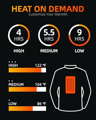 HEWINZE Girls Heated Fleece Jacket, Electric Heating Warming Jacket with 5V Battery Pack2