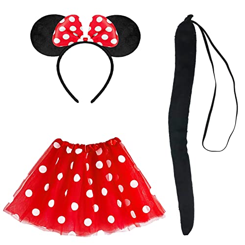 LIVESTN Hasenkostüm Set,3 PCS Hasen Cosplay Kostüm,Kinder Hasenohren Stirnband ​Tutu,​Haseohren Haarreif,Für Mädchen Ostern Karneval Party Cosplay Zubehör (C) Cover