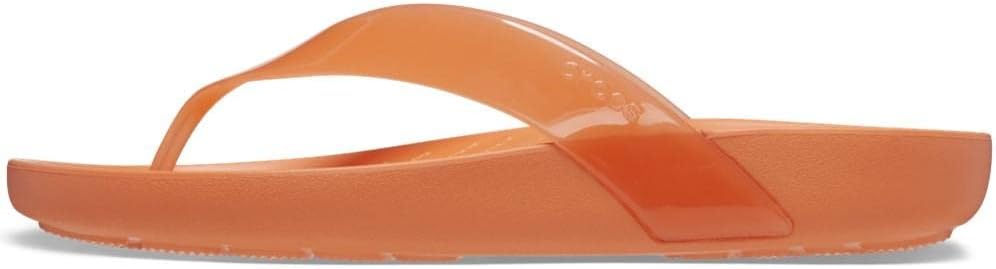 Crocs Women's Splash Flip Flops, Persimmon, Numeric_7